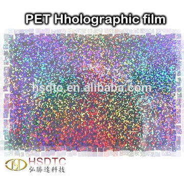 Rouleaux de film holographique PET sans colle